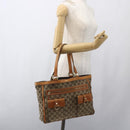 GUCCI GG Canvas Tote Bag Beige Gold 146247 Auth 164750-25