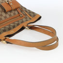 GUCCI GG Canvas Tote Bag Beige Gold 146247 Auth 164750-7