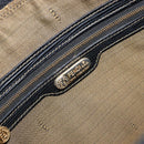 FENDI Zucca Canvas Hand Bag Black Brown Auth 164751-18