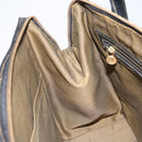 FENDI Zucca Canvas Hand Bag Black Brown Auth 164751-20