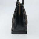 FENDI Zucca Canvas Hand Bag Black Brown Auth 164751-5
