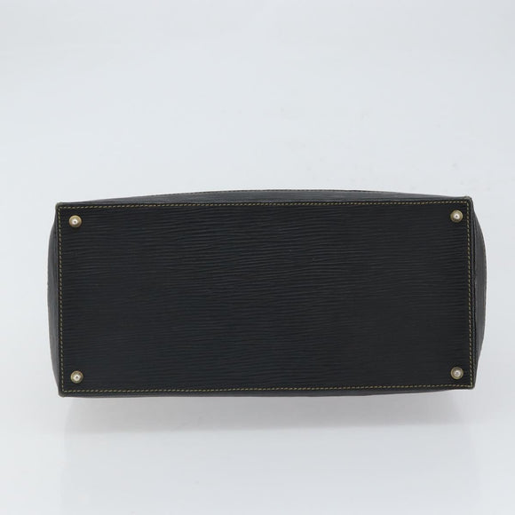 FENDI Zucca Canvas Hand Bag Black Brown Auth 164751
