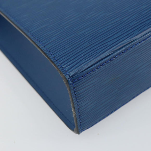 LOUIS VUITTON Epi Malesherbes Hand Bag Blue M52375 LV Auth 164754
