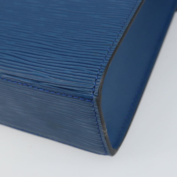 LOUIS VUITTON Epi Malesherbes Hand Bag Blue M52375 LV Auth 164754