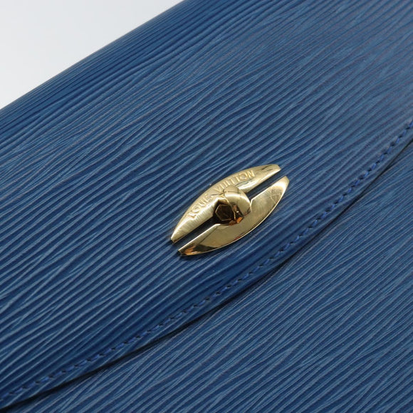 LOUIS VUITTON Epi Malesherbes Hand Bag Blue M52375 LV Auth 164754