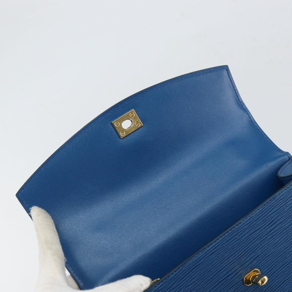 LOUIS VUITTON Epi Malesherbes Hand Bag Blue M52375 LV Auth 164754