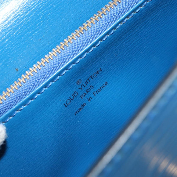LOUIS VUITTON Epi Malesherbes Hand Bag Blue M52375 LV Auth 164754