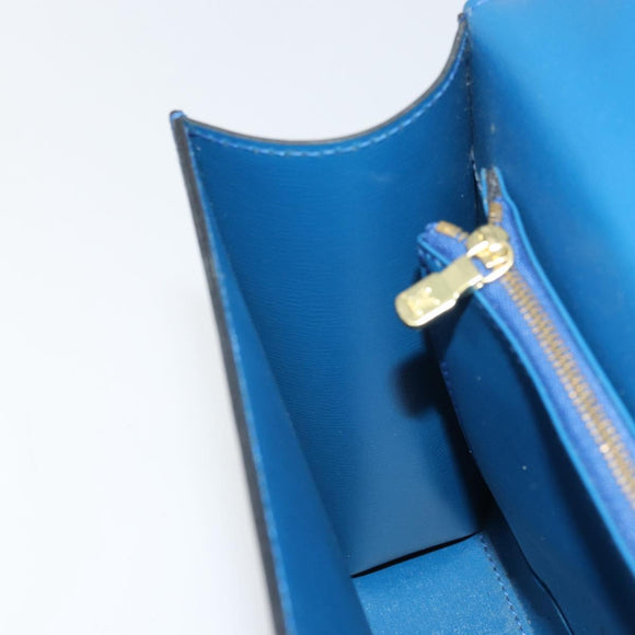 LOUIS VUITTON Epi Malesherbes Hand Bag Blue M52375 LV Auth 164754