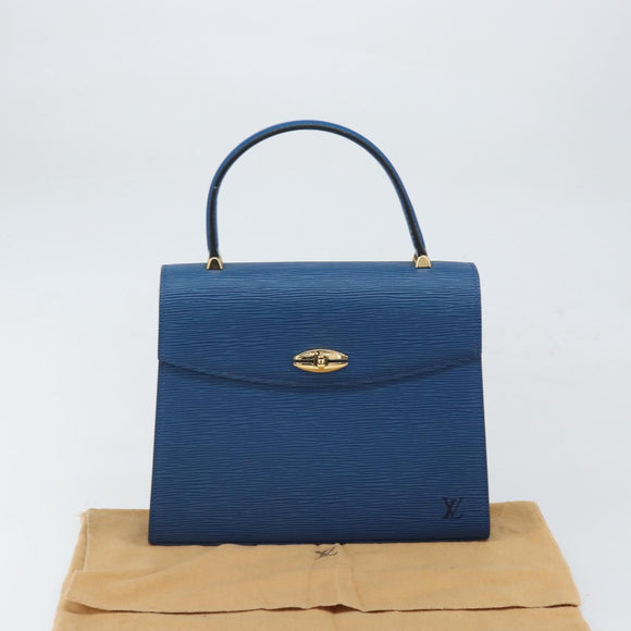 LOUIS VUITTON Epi Malesherbes Hand Bag Blue M52375 LV Auth 164754