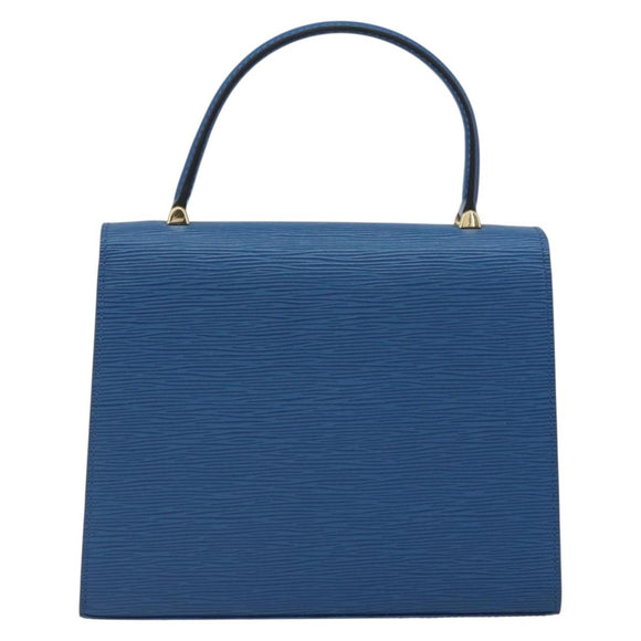 LOUIS VUITTON Epi Malesherbes Hand Bag Blue M52375 LV Auth 164754