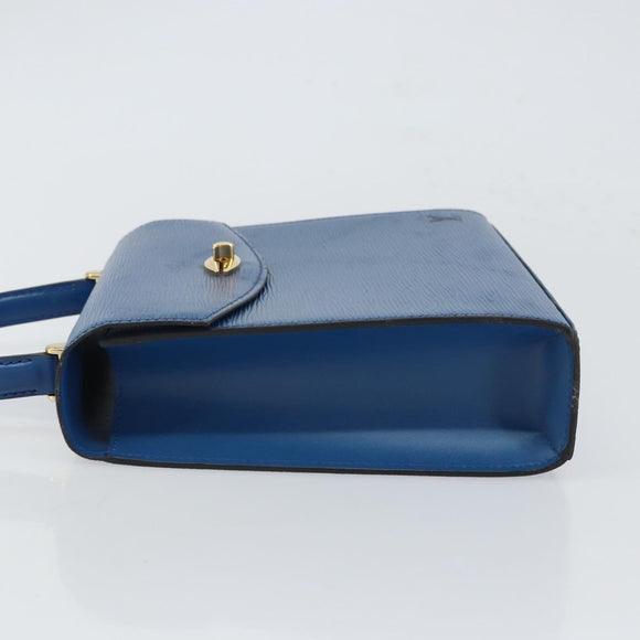 LOUIS VUITTON Epi Malesherbes Hand Bag Blue M52375 LV Auth 164754