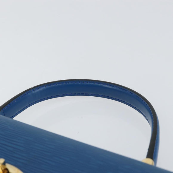 LOUIS VUITTON Epi Malesherbes Hand Bag Blue M52375 LV Auth 164754