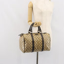 GUCCI GG Crystal Boston Bag Beige Gold 265697 Auth 164756-22