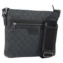 GUCCI GG Supreme Shoulder Bag PVC Black 387514 Auth 164758-1
