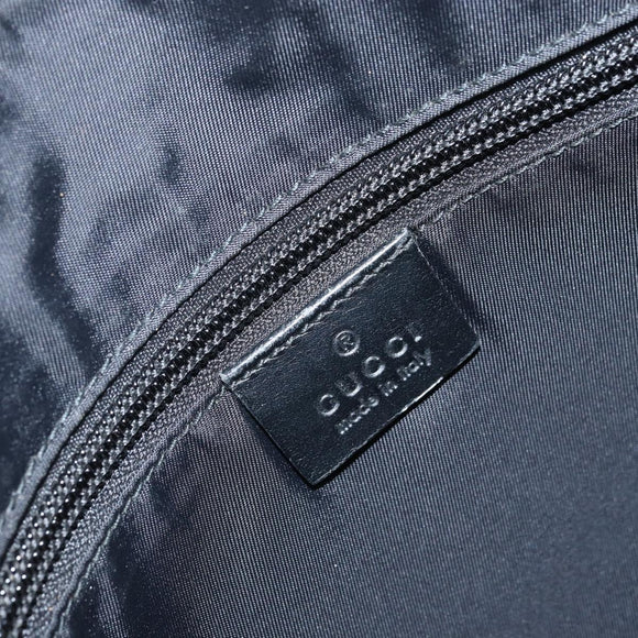 GUCCI GG Supreme Shoulder Bag PVC Black 387514 Auth 164758