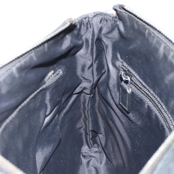 GUCCI GG Supreme Shoulder Bag PVC Black 387514 Auth 164758