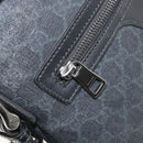 GUCCI GG Supreme Shoulder Bag PVC Black 387514 Auth 164758-23