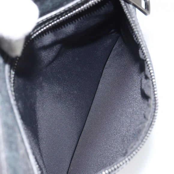 GUCCI GG Supreme Shoulder Bag PVC Black 387514 Auth 164758