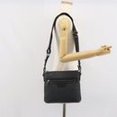 GUCCI GG Supreme Shoulder Bag PVC Black 387514 Auth 164758-26