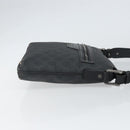 GUCCI GG Supreme Shoulder Bag PVC Black 387514 Auth 164758-4