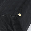 CHANEL New Travel line Hand Bag Black Gold CC Auth 164762-16