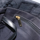 CHANEL New Travel line Hand Bag Black Gold CC Auth 164762-20