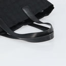 CHANEL New Travel line Hand Bag Black Gold CC Auth 164762-7