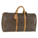 LOUIS VUITTON Monogram Keepall 55 Boston Bag M41424 LV Auth 164765-1