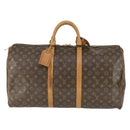 LOUIS VUITTON Monogram Keepall 55 Boston Bag M41424 LV Auth 164765-13