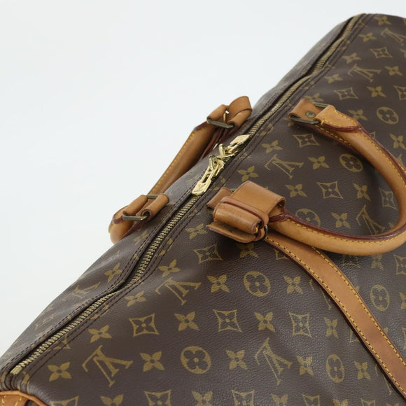 LOUIS VUITTON Monogram Keepall 55 Boston Bag M41424 LV Auth 164765