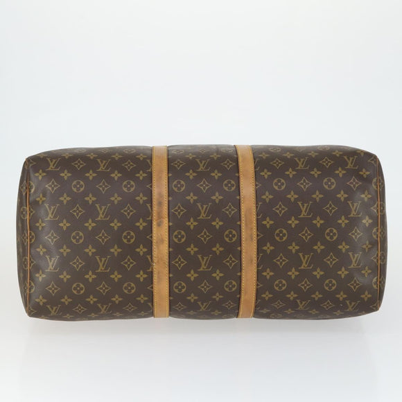 LOUIS VUITTON Monogram Keepall 55 Boston Bag M41424 LV Auth 164765