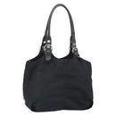 PRADA Handtasche Nylon Schwarz Silber Original 164777-1
