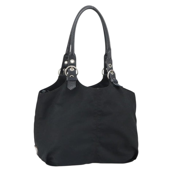 PRADA Handtasche Nylon Schwarz Silber Original 164777