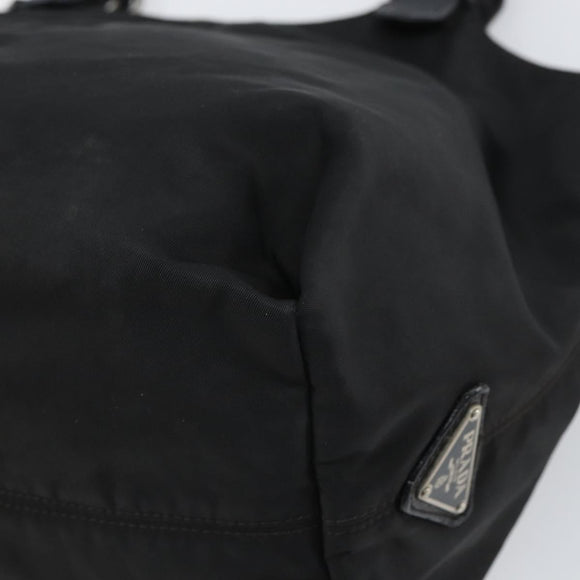 PRADA Handtasche Nylon Schwarz Silber Original 164777