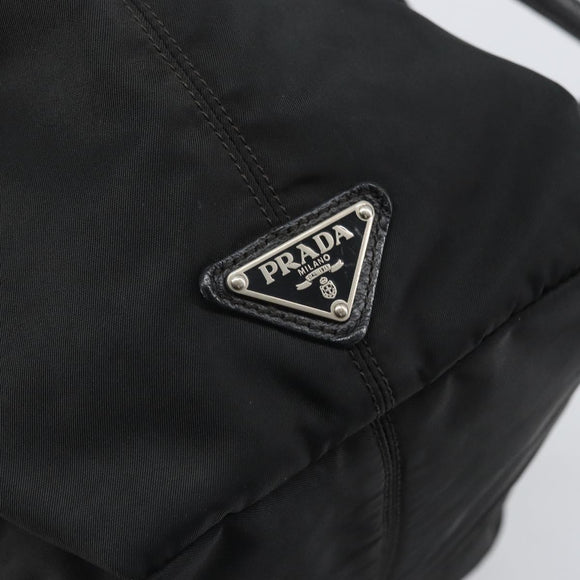 PRADA Handtasche Nylon Schwarz Silber Original 164777