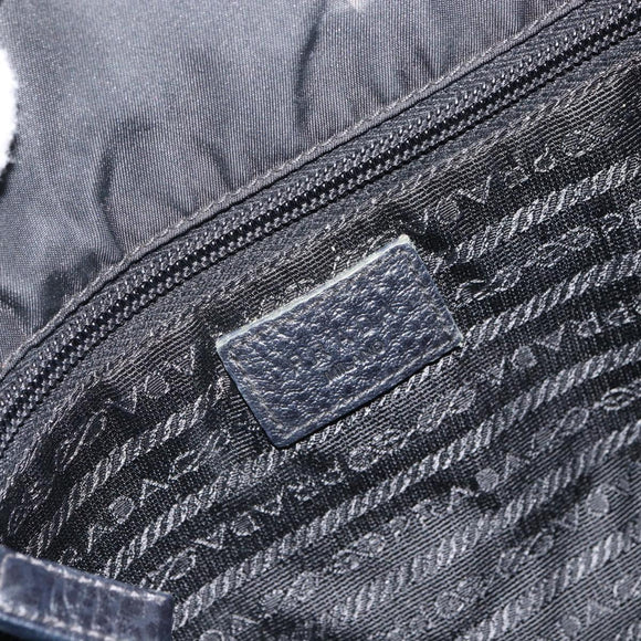 PRADA Handtasche Nylon Schwarz Silber Original 164777