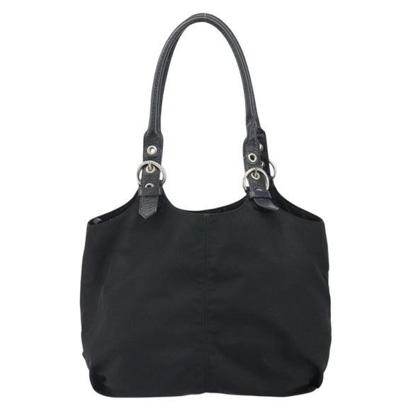 PRADA Handtasche Nylon Schwarz Silber Original 164777
