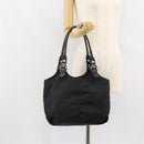 PRADA Handtasche Nylon Schwarz Silber Original 164777-24