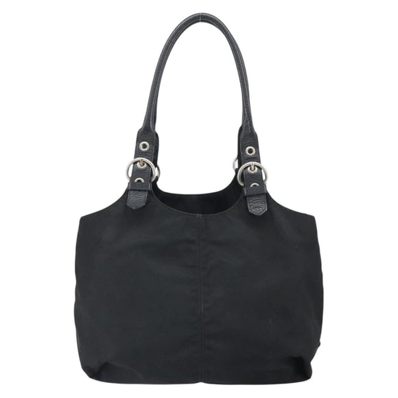 PRADA Handtasche Nylon Schwarz Silber Original 164777