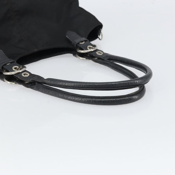 PRADA Handtasche Nylon Schwarz Silber Original 164777