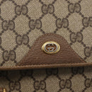 GUCCI GG Supreme Hand Bag PVC Beige Gold 116 02 080 Auth 164785-17