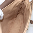 GUCCI GG Supreme Hand Bag PVC Beige Gold 116 02 080 Auth 164785-20