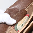 GUCCI GG Supreme Hand Bag PVC Beige Gold 116 02 080 Auth 164785-12