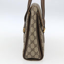 GUCCI GG Supreme Hand Bag PVC Beige Gold 116 02 080 Auth 164785-3