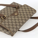 GUCCI GG Supreme Hand Bag PVC Beige Gold 116 02 080 Auth 164785-6