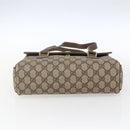 GUCCI GG Supreme Hand Bag PVC Beige Gold 116 02 080 Auth 164785-5