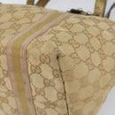 GUCCI GG Canvas Hand Bag Beige Gold 137396 Auth 164786-10