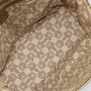 GUCCI GG Canvas Hand Bag Beige Gold 137396 Auth 164786-17