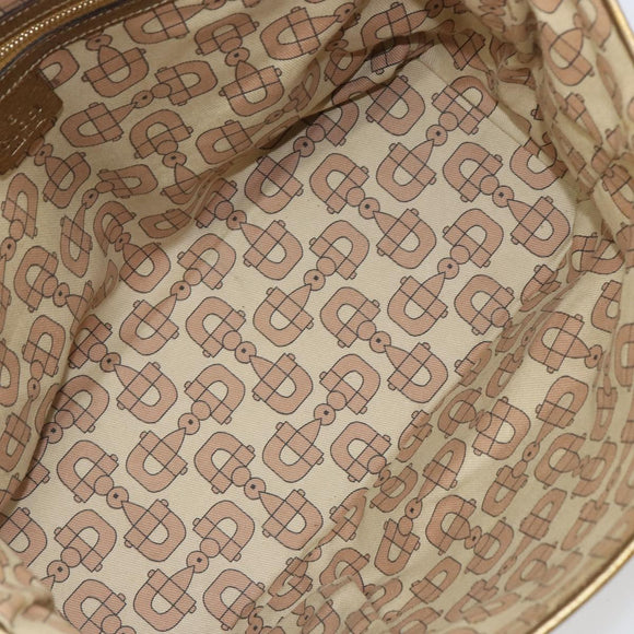 GUCCI GG Canvas Hand Bag Beige Gold 137396 Auth 164786