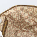 GUCCI GG Canvas Hand Bag Beige Gold 137396 Auth 164786-18